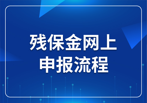 殘保金網(wǎng)上申報(bào)流程